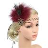 Vintage 1920s Flapper Cosplay Party Feather Headband Women Costume Accessories 20s Cocktail Party Dress Up Headpieces