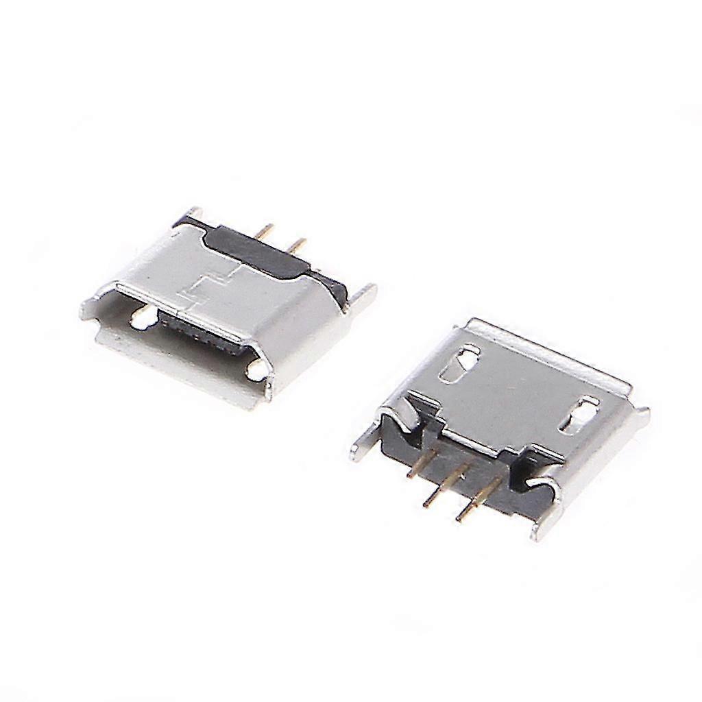 10 шт. гнездо Micro USB типа B, 180 градусов, 5-контактное гнездо для пайки SMD SMT