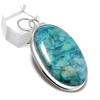 Shattuckite Gemstone Handmade 925 Sterling Silver Jewelry Pendant 2.25" J1i61