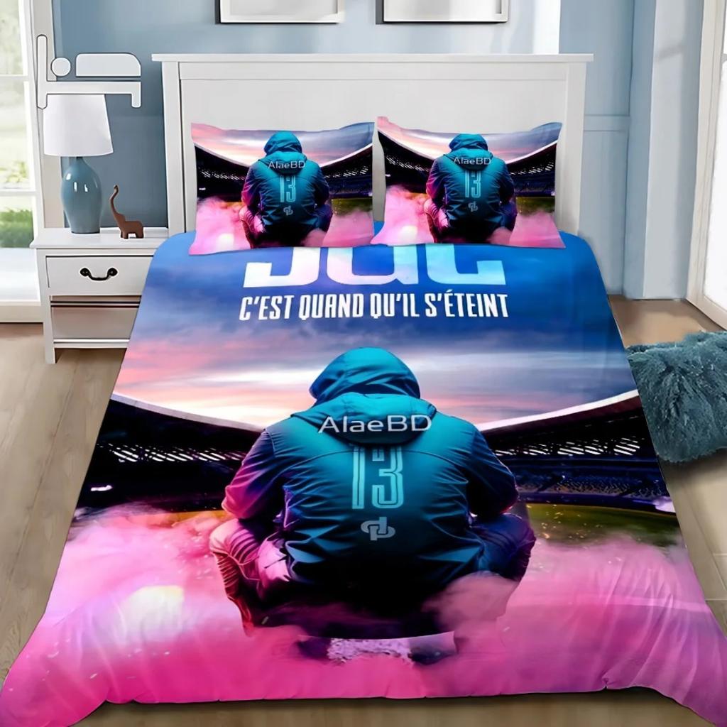 3D Printed JuL Bedding Set Rapper JuL C'est Pas Duvet Cover Pillowcase 2/3pcs 3D Prints Quilt covers Single Double Large Size