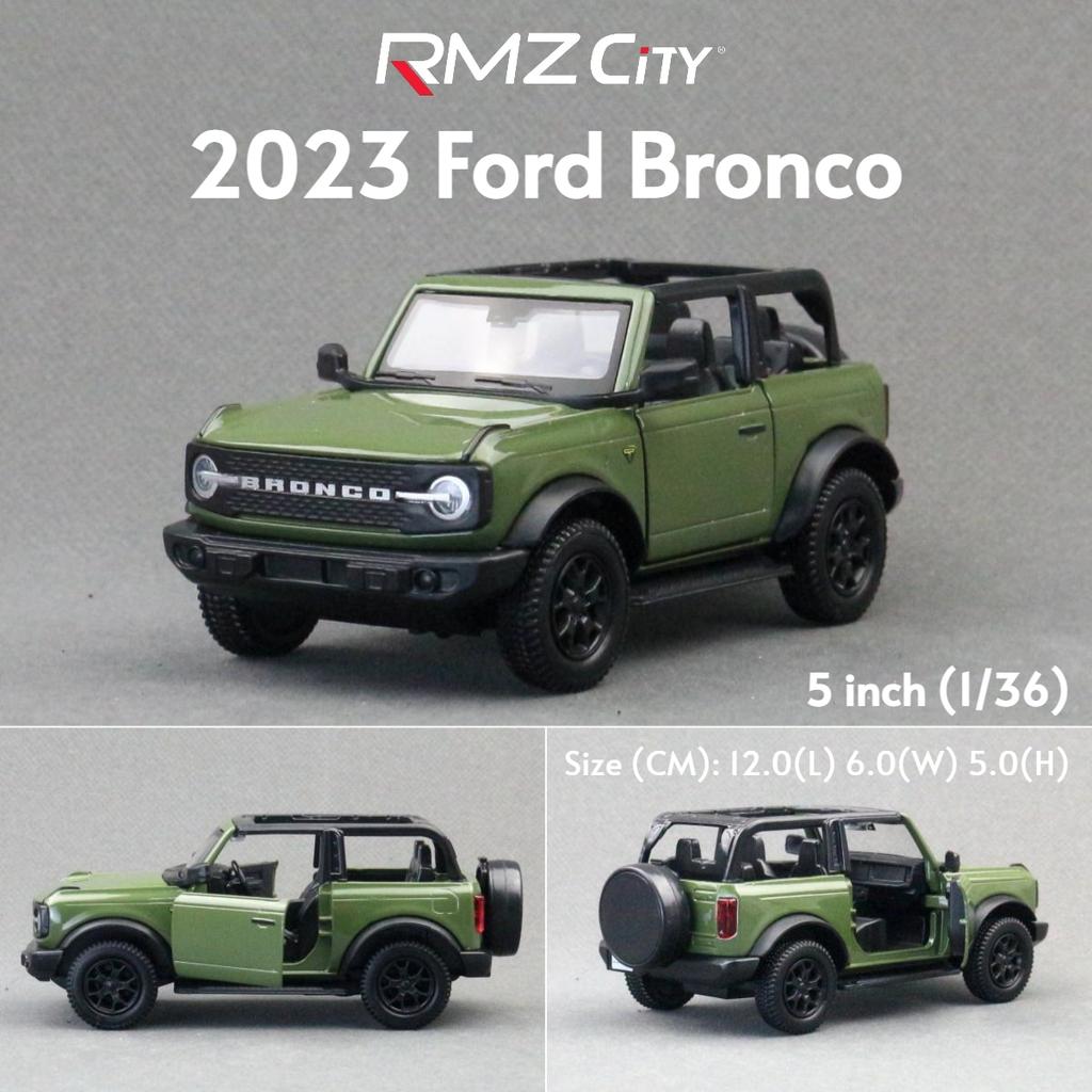 fsbn3 1/36 Ford Bronco Mustang GT F-150 Toy Car Model For Children RMZ CiTY Diecast Metal Miniature Pull Back Collection Gift Kid Boys