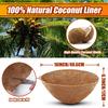 4pcs 16in Round Coco Liners Replacement,Coconut Coir Liners for Hanging Baskets, Garden Flower Vegetables Planter Pot