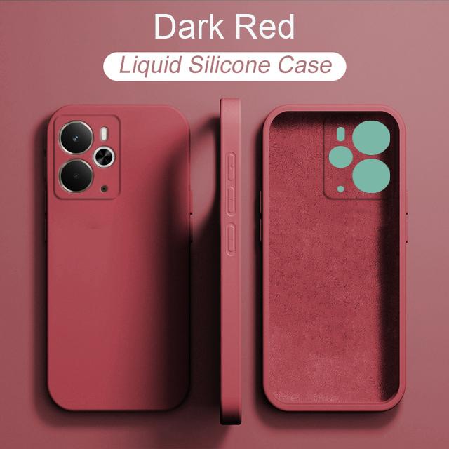 Мягкий жидкий силиконовый чехол для телефона Противоударный чехол для Realme 14 5G Realme 14T 5G