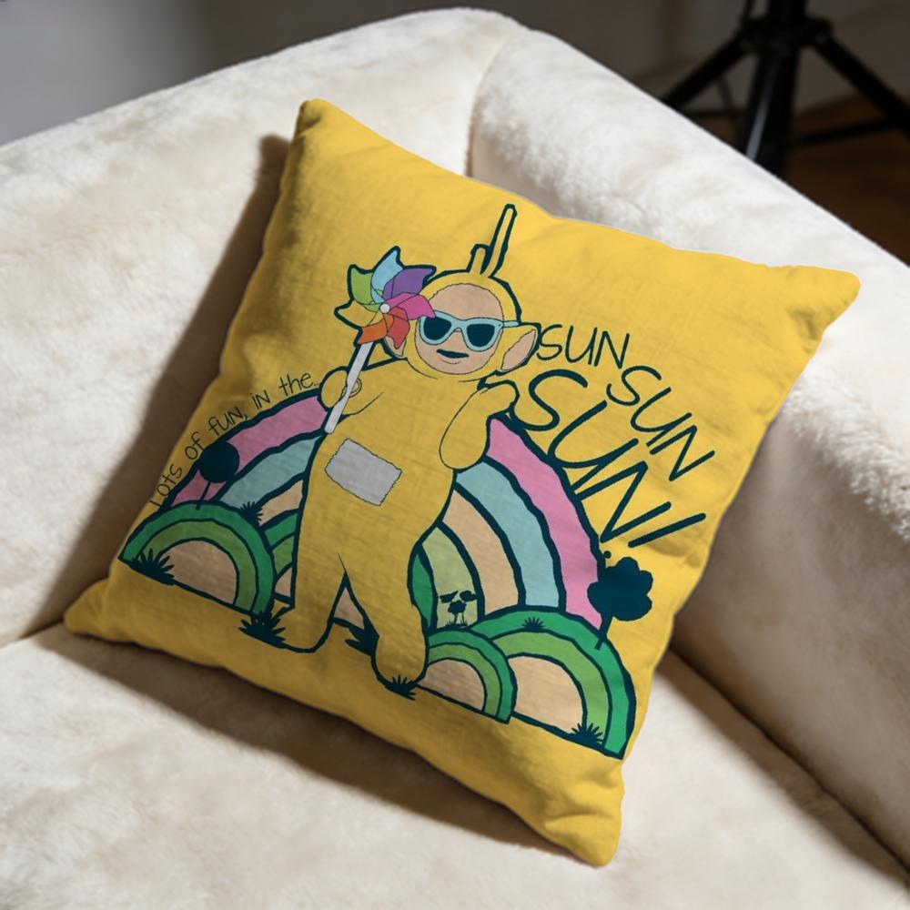 Popular TTeletubbiesed Cushion Cover Soft Decorative Pillow Case Suitable for Bedroom Sofa Car Travel Use