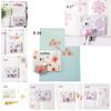 200PCS Adhesive Stylish Decorative Flower Petals Tape Masking Tape Sticky Paper Scrapbooking
