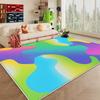 Modern Colored Non-slip Carpet Abstract Decoration Large Area Living Room Rugs Washable Bedroom Bedside Fluffy Plush Mat Lounge