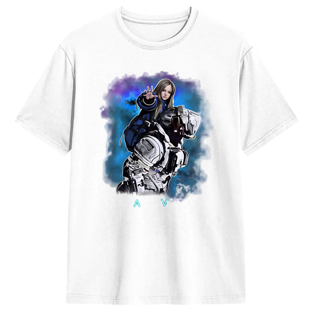 Pragmata Diana Scifi Gamer TShirt Unisex  Aesthetic TShirts Summer O Neck Novelty Tees Print Oversized Clothes