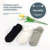 5 Pairs of Men's Thin Breathable Non Slip Solid Color Deodorant and Invisible Boat Socks
