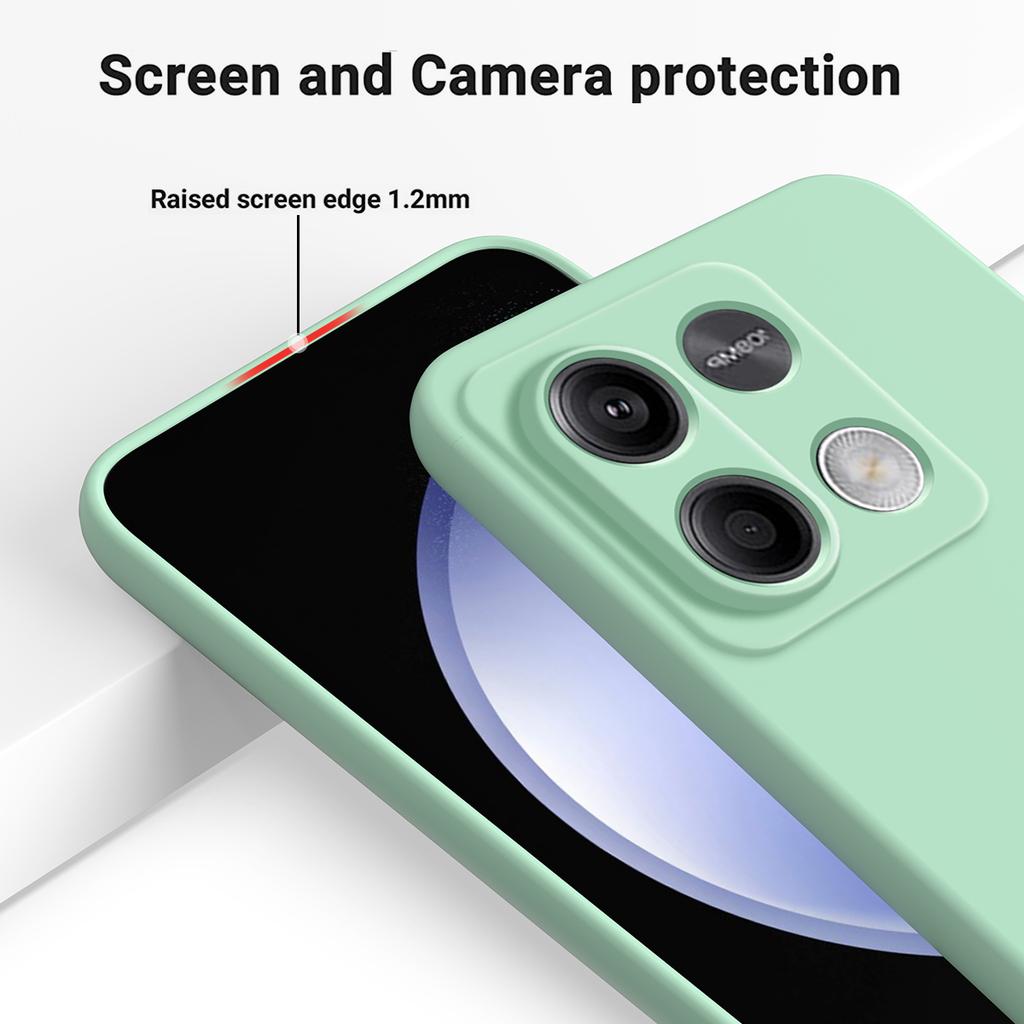 Для Xiaomi Redmi Note 13 5G/Note 13 5G (Китай) Чехол из жидкого силикона, тонкий защитный чехол для телефона с ремешком