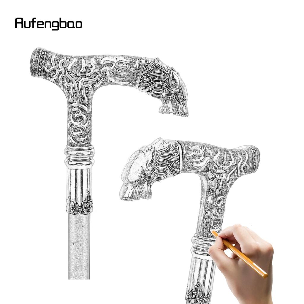 Ручка золотого волка, роскошный узор, трость для вечеринки, модная элегантная трость, декоративная ручка для трости, ручка Crosier 90 см