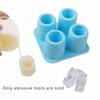 1pc Silicone Shot Glass Ice Molds, Ice Cube Trays For Freezer With 4 Cavities, Ice Shot Glass Mold Reusable Whiskey Glass Ice Cubes
