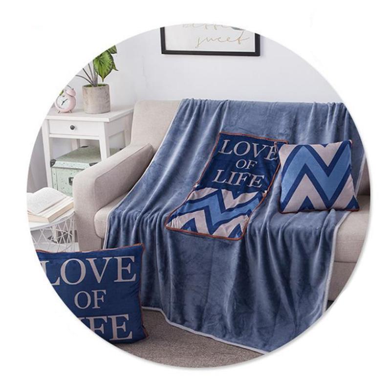 Зимняя коралловая бархатная подушка, подушка двойного назначения, переменное одеяло, домашний диван, подушка, автомобиль, теплый артефакт