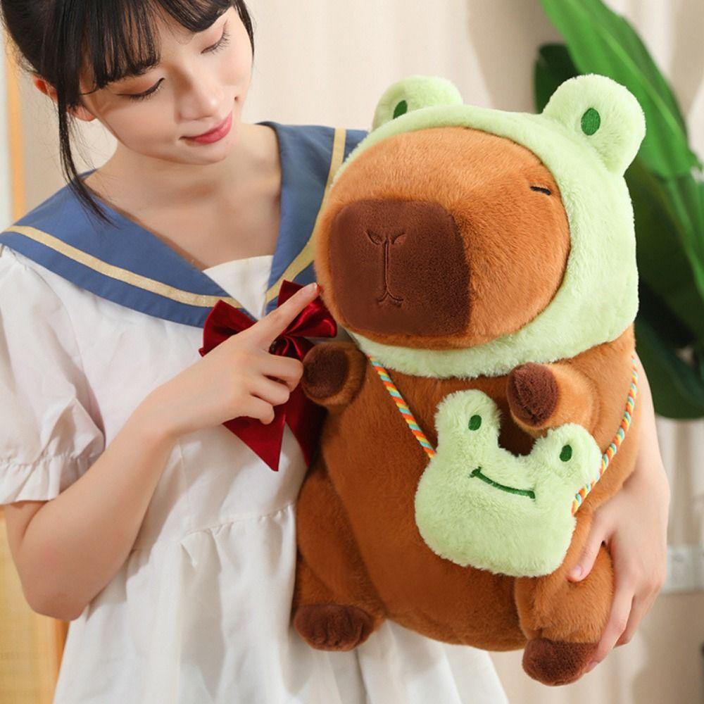 Frog Capibara Anime Fluffty Toy Rabbit Capybara Plush Doll  Christmas Toy