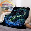 Chinese Dragon or Divine  Fluffy Blanket Flannel Warmth Soft Plush Sofa Throw Dragon Eye Square  Blanket Tourist