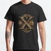 Men Fashion Casual Short Sleeves Steampunk X Tees Oversized T-shirts
