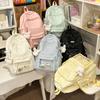 Schoolbag high value Korean version ins small fresh and sweet backpack new junior high school student schoolbag lightweight large capacity backpack