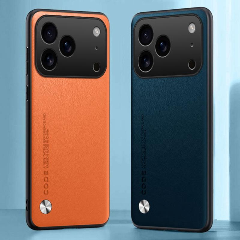 Роскошный чехол из искусственной кожи для iPhone 17 Pro Max, задняя крышка, силиконовый чехол для телефона с полной защитой для iPhone Air iPhone17 Pro 5G Coque