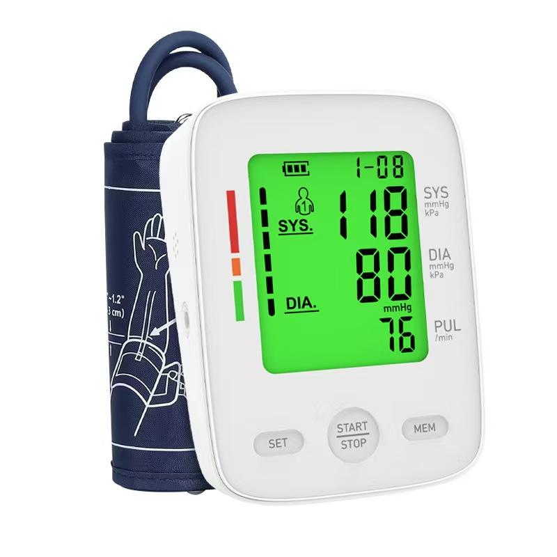 Arm Blood Pressure Monitor Sphygmomanometer Cuff Automatic Electronic Tensiometer Digital Upper Arm Blood Pressure Monitor