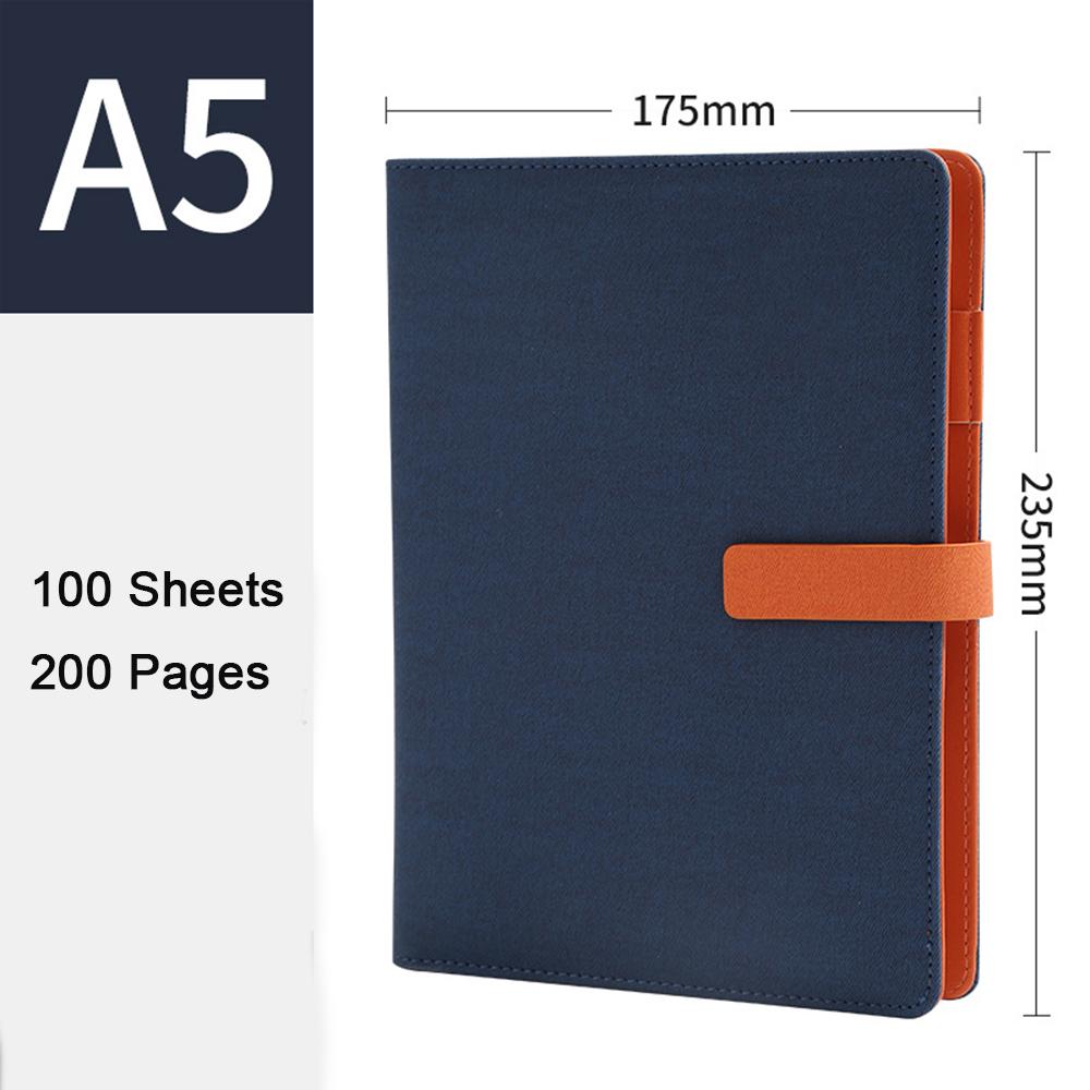 (Логотип можно выгравировать) Блокнот для деловых целей формата А5 из кожи с отрывными листами, тетрадь для записей для студентов, ежедневник с утолщенной застежкой, протоколы рабочих совещаний