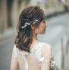 White Handmade Little Flower Headdress Embellished Wedding Decoration Bride and Bridesmaid Hairpin Short Hair Headwear Clasp