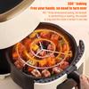 Air Fryer Rack with 12/24/36/48 Skewer Stainless Steel Vertical Meat Skewers Rack Rotisserie Grill for Kebabs