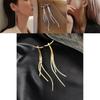 Elegant Metal Drop Earrings With Snake Bone Chain For Fashionforward Unisex Jewelry
