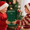 2025 Advent Christmas Calendar 2D Acrylic Tank Ornament 24 Day Countdown Home Decoration for Wall Window Door Holiday Xmas Gift