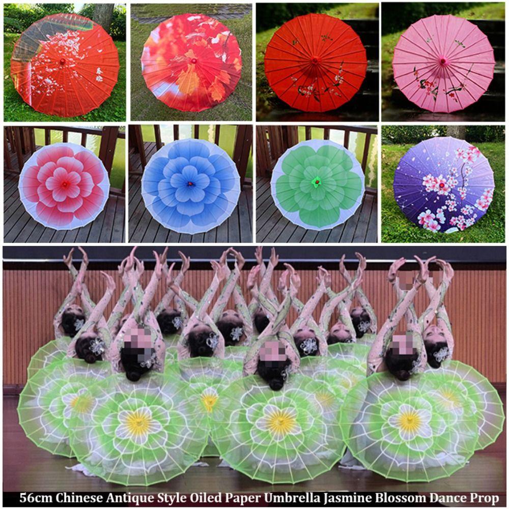 10 Colors Oiled Paper Umbrella Chinese Antique Style Dance Performance Umbrella Dance Performance