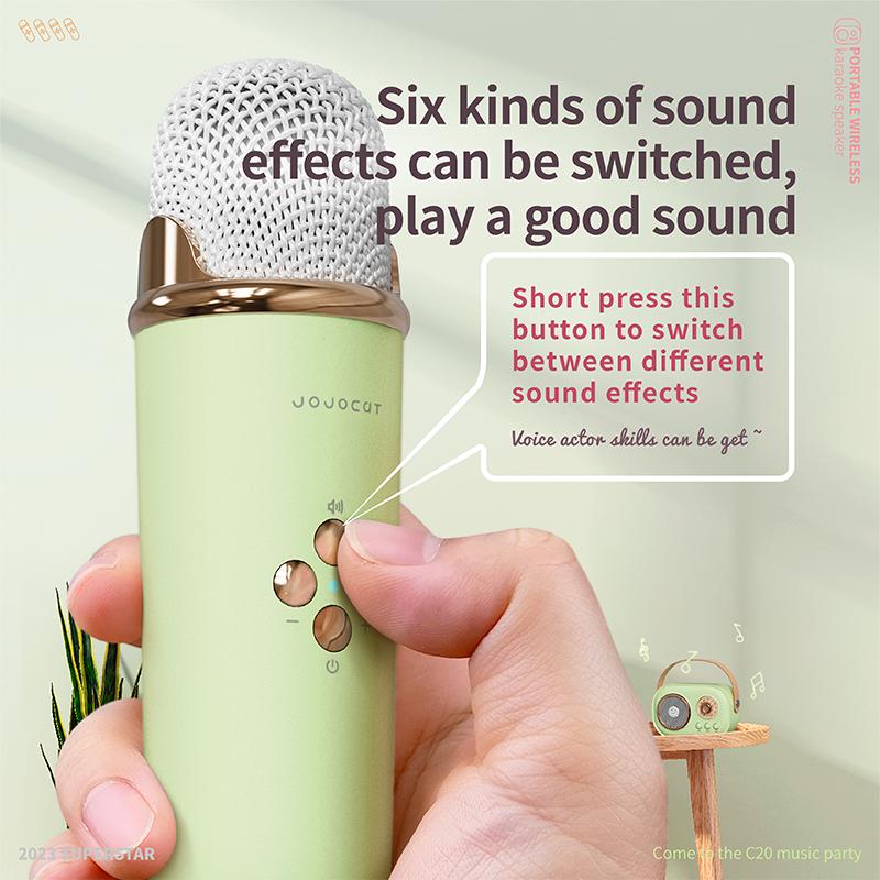 VAORLO Bluetooth-динамик с поддержкой беспроводного микрофона, караоке, TF-карта, FM-игра, Hi-Fi сабвуфер, высокая совместимость, громкая связь, звонки