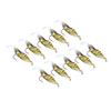 10pcs Shrimp Simulation Soft Prawn Lure Bait Hook Tackle Bass Fishing Lures