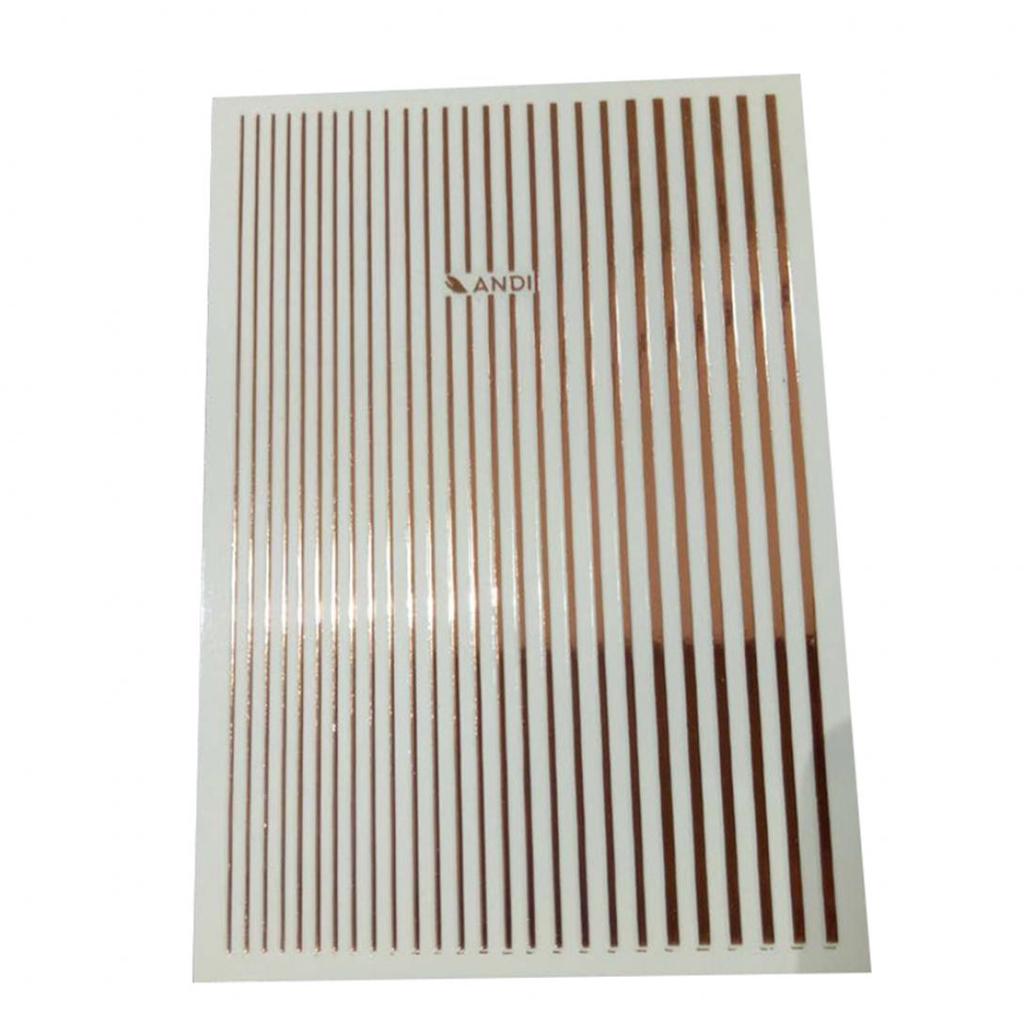 M&B House Waterproof 3D Nail Sticker Striping Tape Line DIY Foil Manicure Adhesive Decal