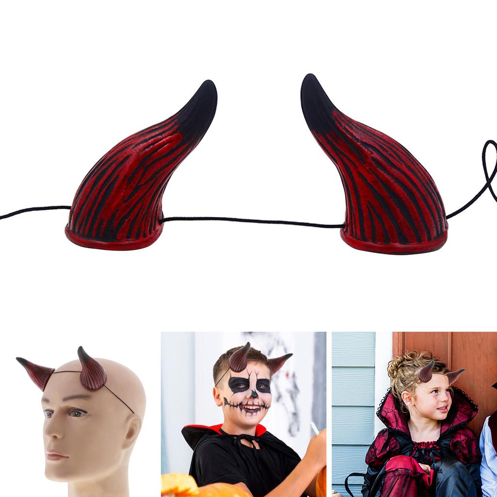 Party Hairhoop Devil Horn Hairband Animation Costume Party Props Headdress Theme Party Headband Accessories