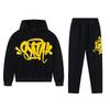 SynaWord Hoodie Sweatpants Set Men Women Hip Hop Streetwear Casual Couple Outfit 2025