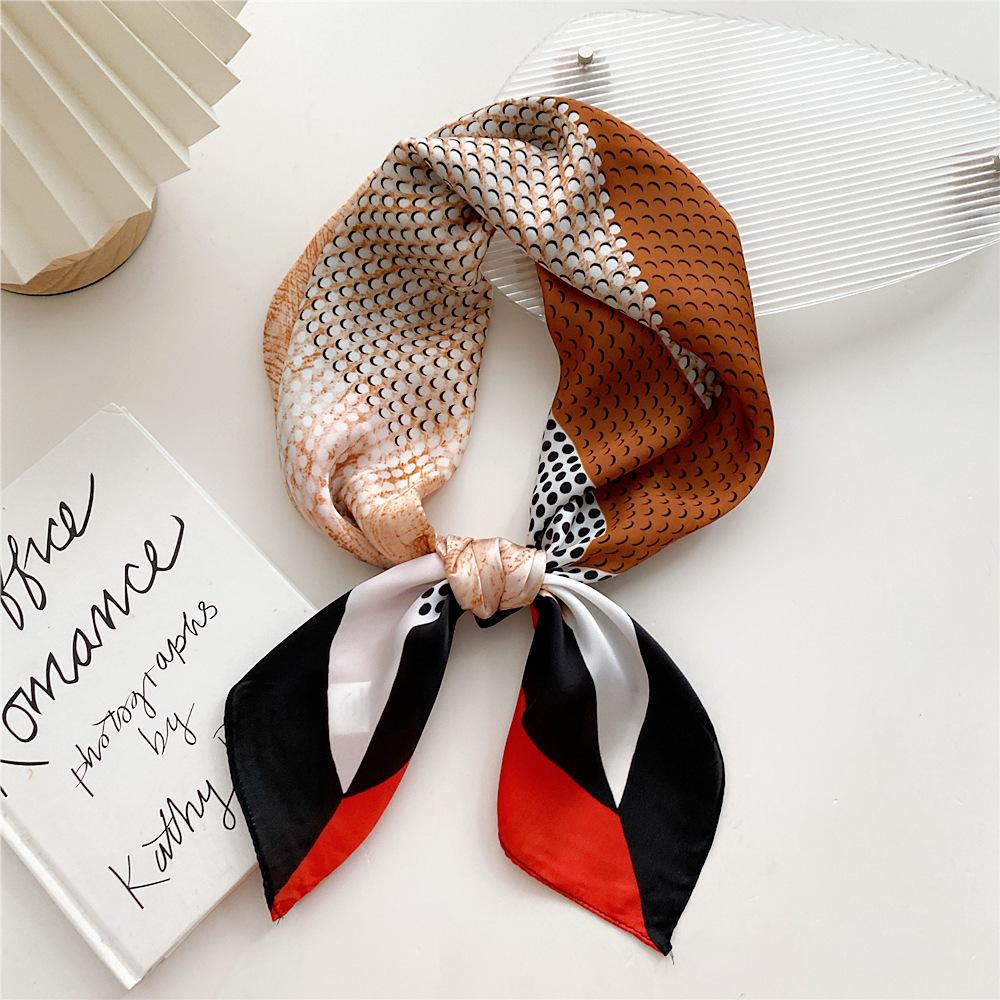 Fashion Decoration Scarf Hairband Tie Hair 70 Small Square Scarf Silk Scarf Women'S Spring And Autumn Versatile Small Scarf Professional Scarf