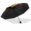 flower art Theme Automatic Umbrella Compact 8-Rib Design Sturdy Construction Durable Umbrella Stylish Accessory