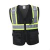 Reflective Safe Vest, High Visibility, Strips with Zipper, Clothing for Running Walking