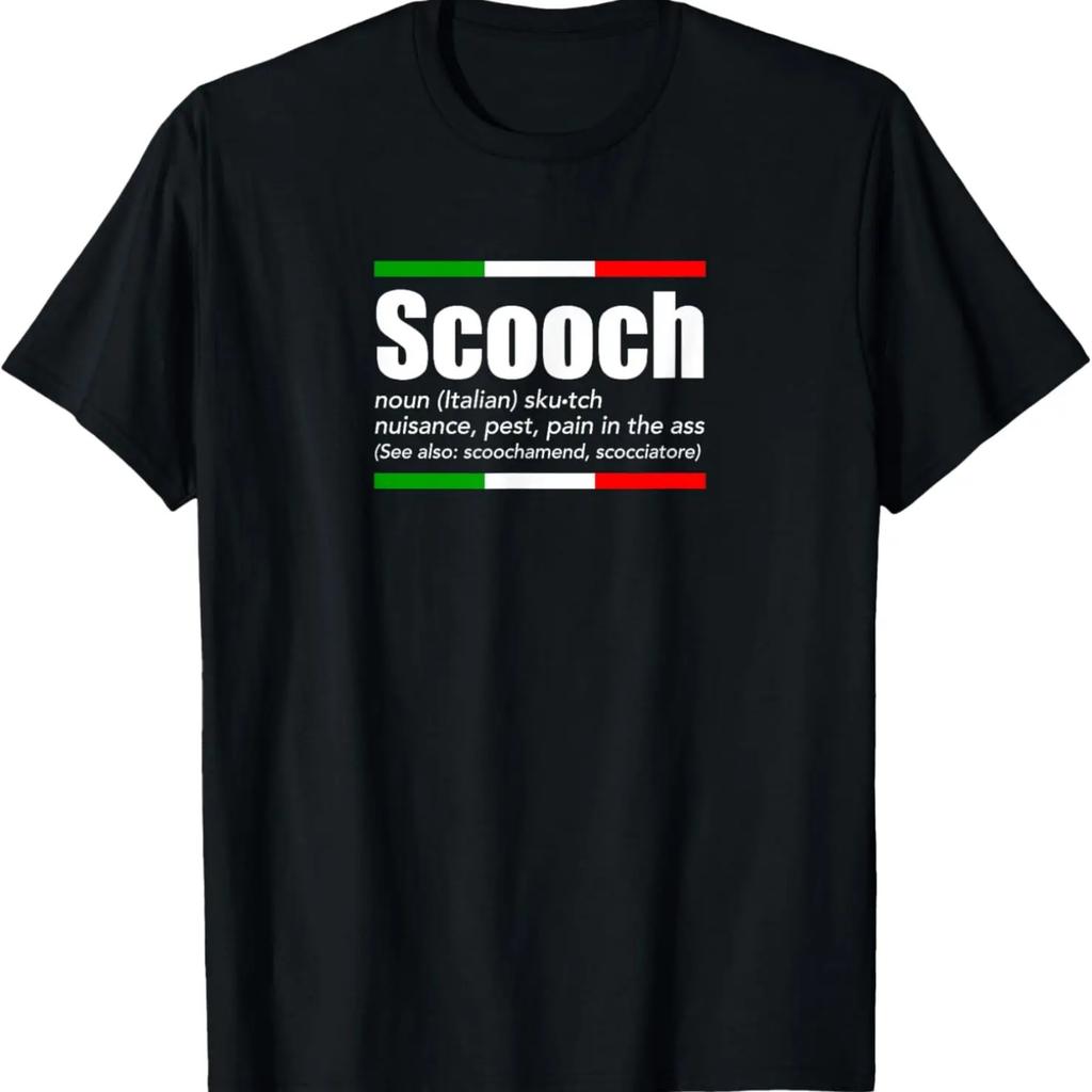 Scooch Итальянский Сленг Английское Значение Смешные Выражения Италия Футболка