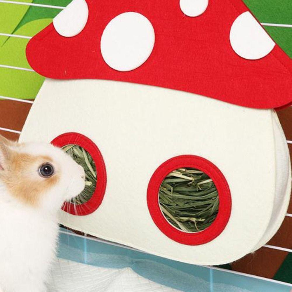 Large Capacity Guinea Pig Hay Feeder Hanging Hanging Grass Feeding Bag for Rabbit Chinchillas Rats