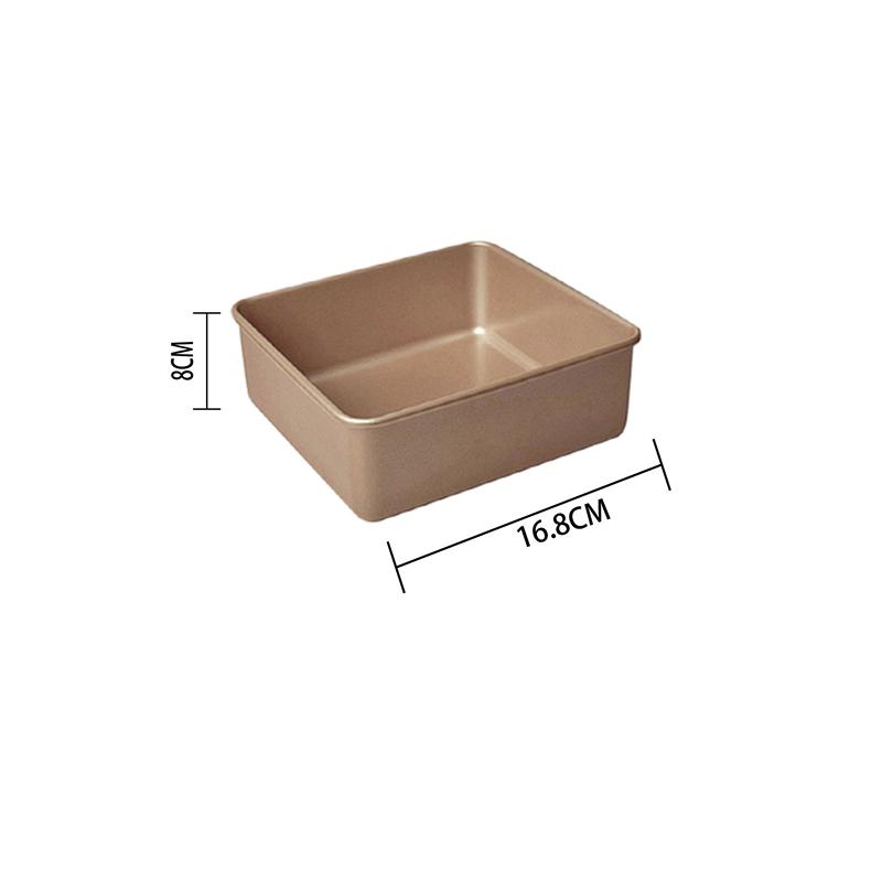 Квадратная форма для выпечки хлеба с антипригарным покрытием из углеродистой стали, форма для выпечки своими руками, для тостов, золотистый противень, формы для кухни, инструменты для выпечки кондитерских изделий