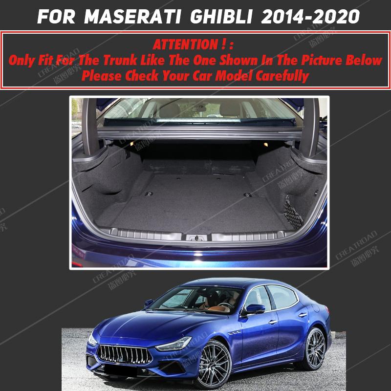 Коврик в багажник автомобиля Maserati Ghibli 2014 2015 2016 2017 2018 коврик в багажник аксессуары для салона чехол