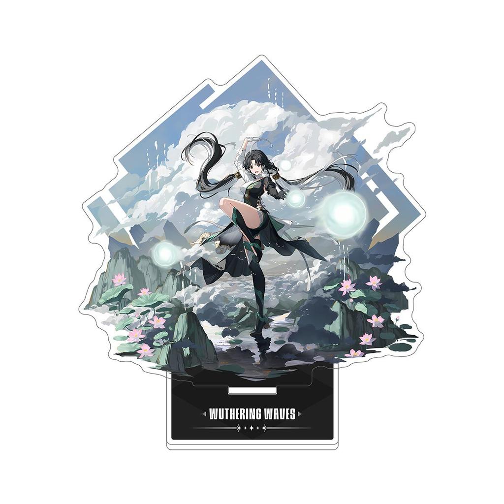 Wuthering Waves Акриловые Аниме Игровые Сопутствующие Товары Брелок Подставка Табличка Настольное Украшение Подарок Фигурка Украшения для Витрины