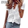 Women's Fashion Casual Summer Short Sleeve V-Neck Blouses & Shirts