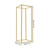 2 PcsGold Wedding Flower Stands, 11x11x31.5 Inch Iron Geometric Decorative Arch for Ceremony Party Birthday Home Decor