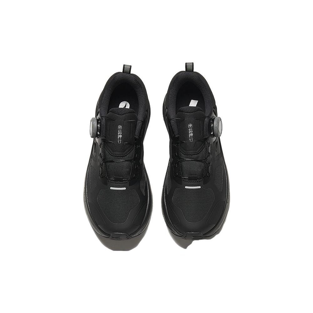 Anta Удобные нескользящие прочные низкие повседневные туфли женские кроссовки черные 122417711-2