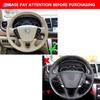 Чехол на руль автомобиля Nissan Teana Murano Z51 Elgrand Quest 2013, черная перфорированная микрофибра с иголками и нитками