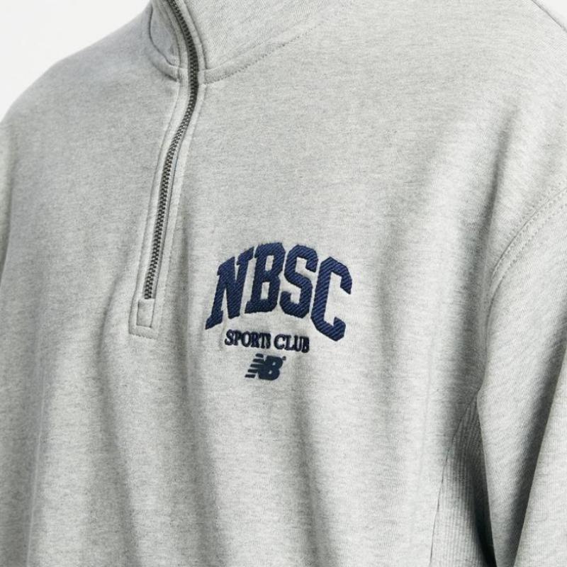 New Balance Uni Nbsc Толстовка с застежкой-молнией на половину длины Nbncd31823