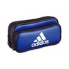 Mitsubishi Pencil Пенал Adidas Синий и Белый Двойной PT1500AI04B1 AI04, Эмаль, Карман,