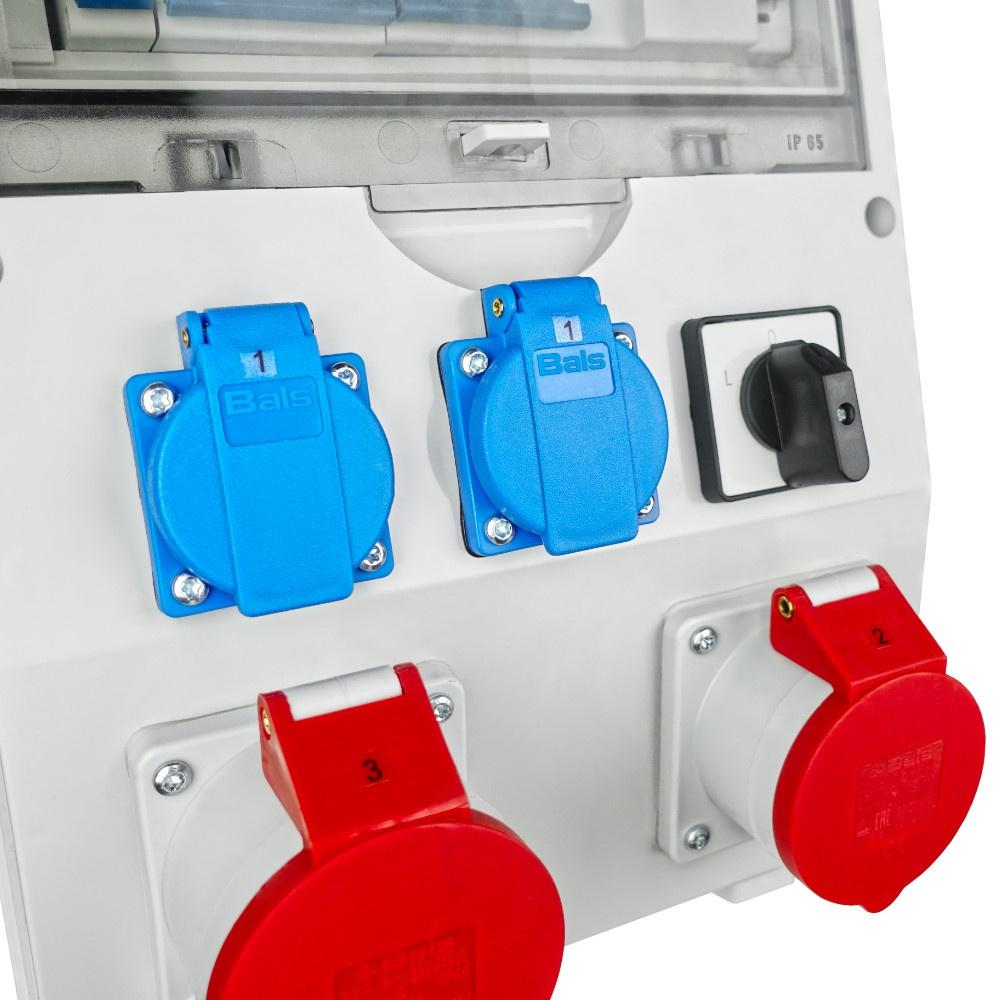 Rozdzielnica Budowlana 32A/5P 16A/5P 2X230V Gniazda Siłowe Ip44