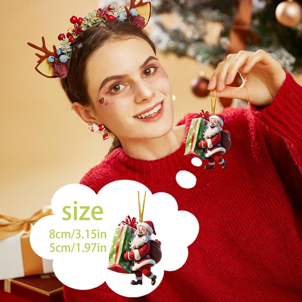 Креативный подарок Клауса, украшение, подвесное украшение Санта-дерева для домашнего праздничного показа