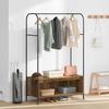 Coat Rack Brown Oak Look 100 x 44 x 160 cm